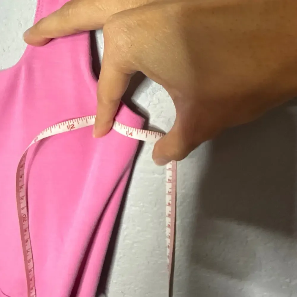 Aritzia Saturn Pink Draped Square-Neck Midi Dress - Picture 7 of 7